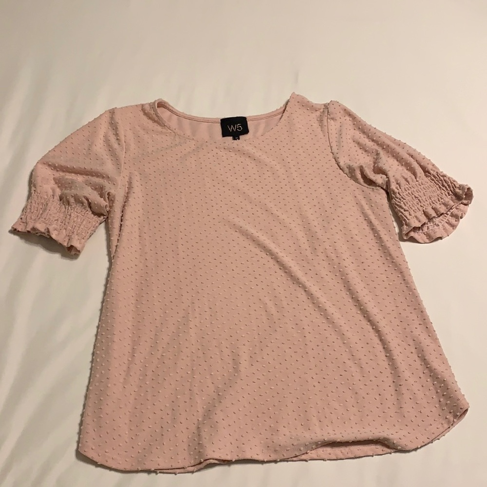 Light Pink Puff Sleeve Top